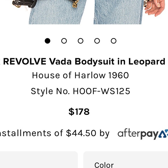 SALE NWT House of Harlow Revolve Bodysuit Leopard 🐆 SALE - Picture 3 of 7